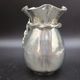 Jean Goardere Silver-plated 95% pewter vase, Art Deco period, circa 1940