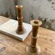 Set 2 old onyx candlesticks