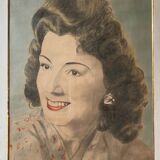 Painting "Portrait of a woman" circa 1945 signed Piero Cirio