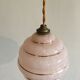Pink Clichy glass globe hanging lamp