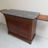 Antique mahogany sideboard with marble top