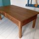 Late 19th century solid oak coffee table