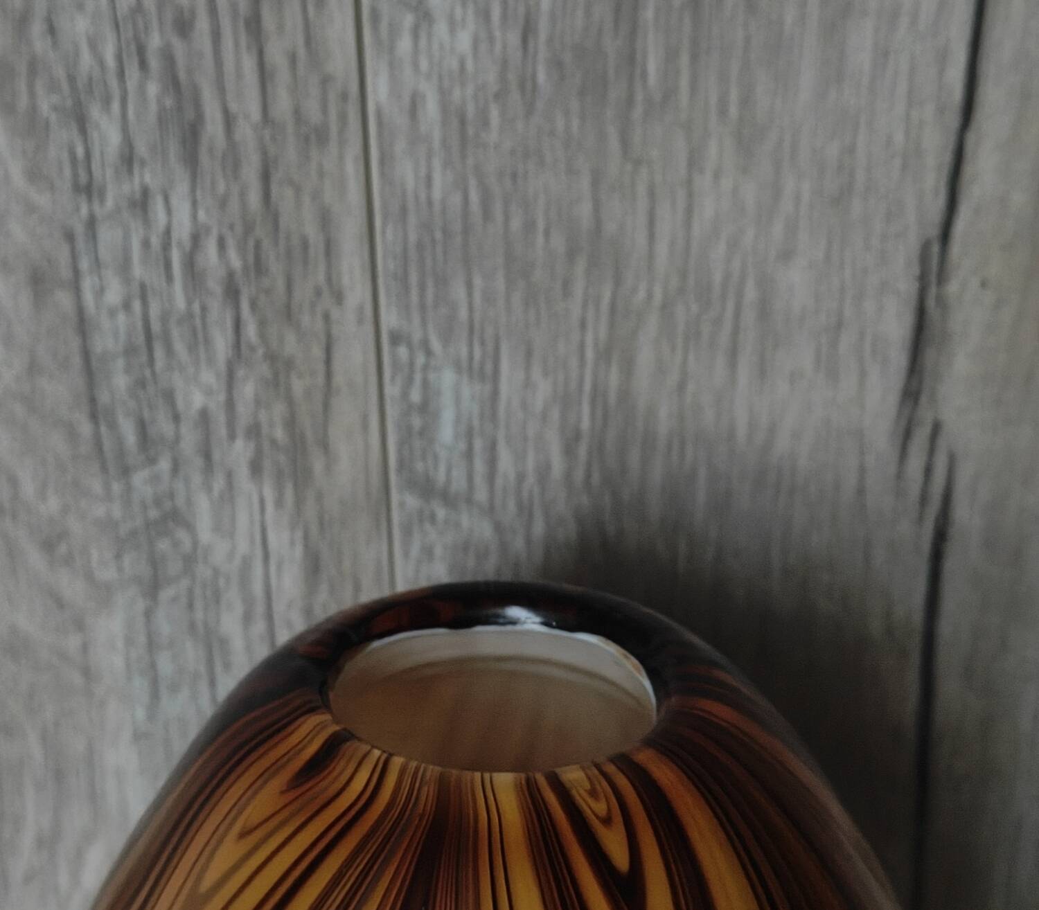 Striped Murano vase