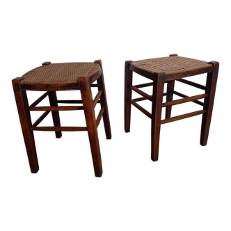 Pair of mulched stools 30s