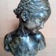 JBPigalle bust La Rieuse plaster signed
