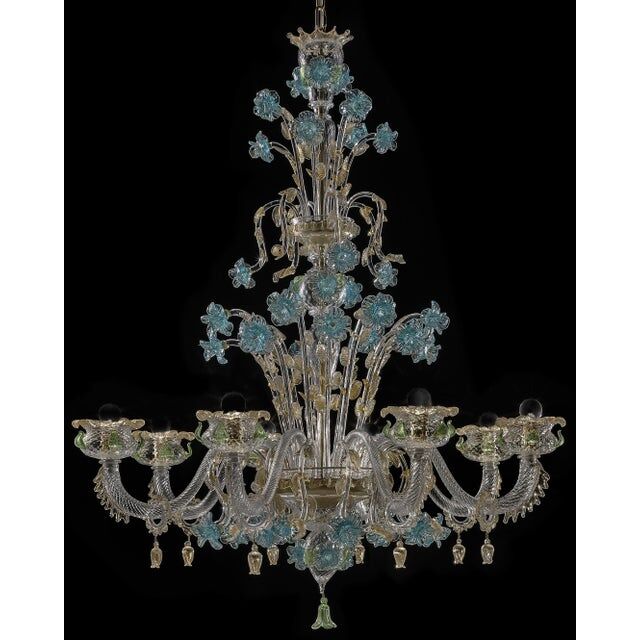 Early 21st century Murano glass chandelier