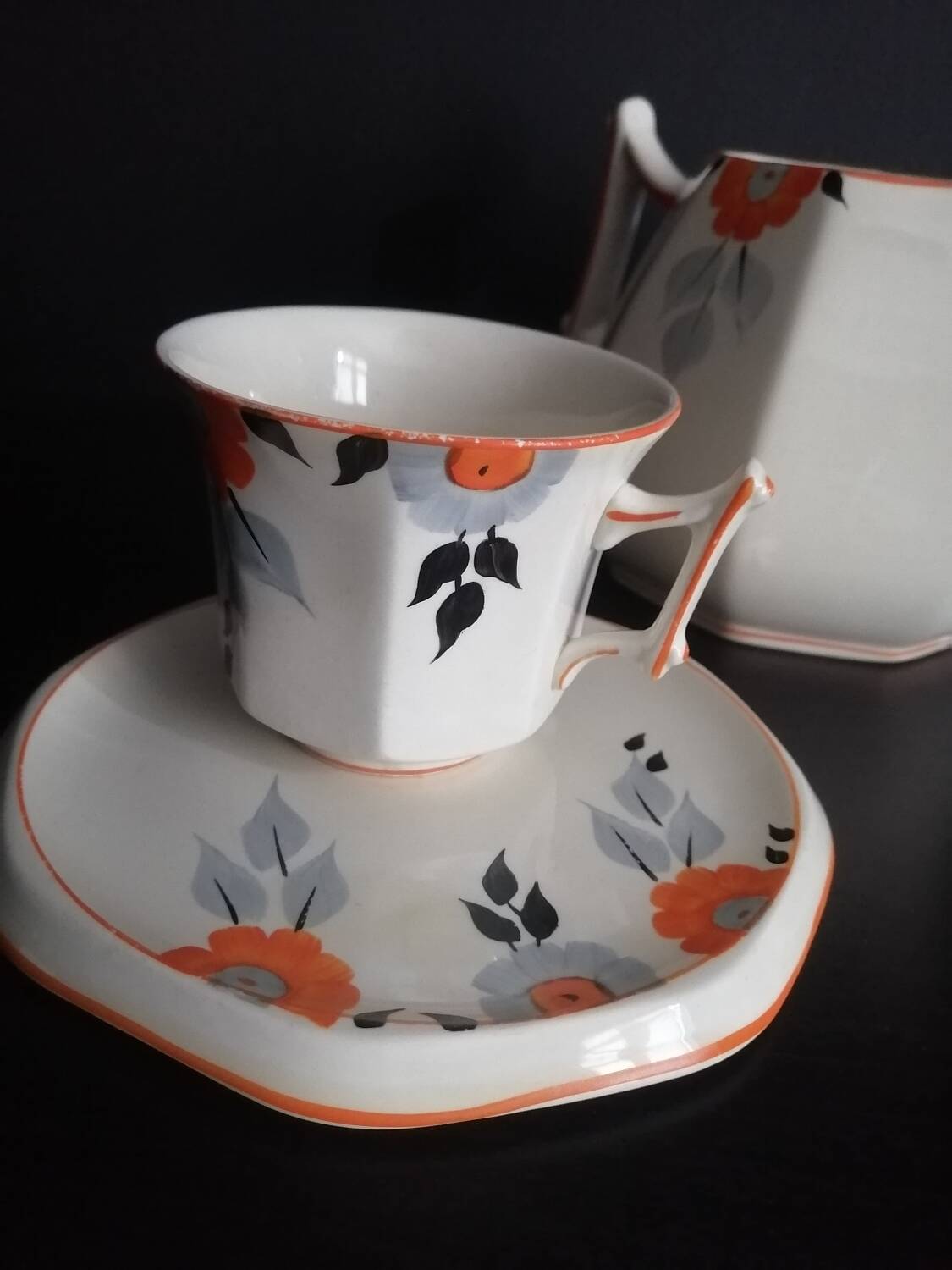 Palissy potery art deco service