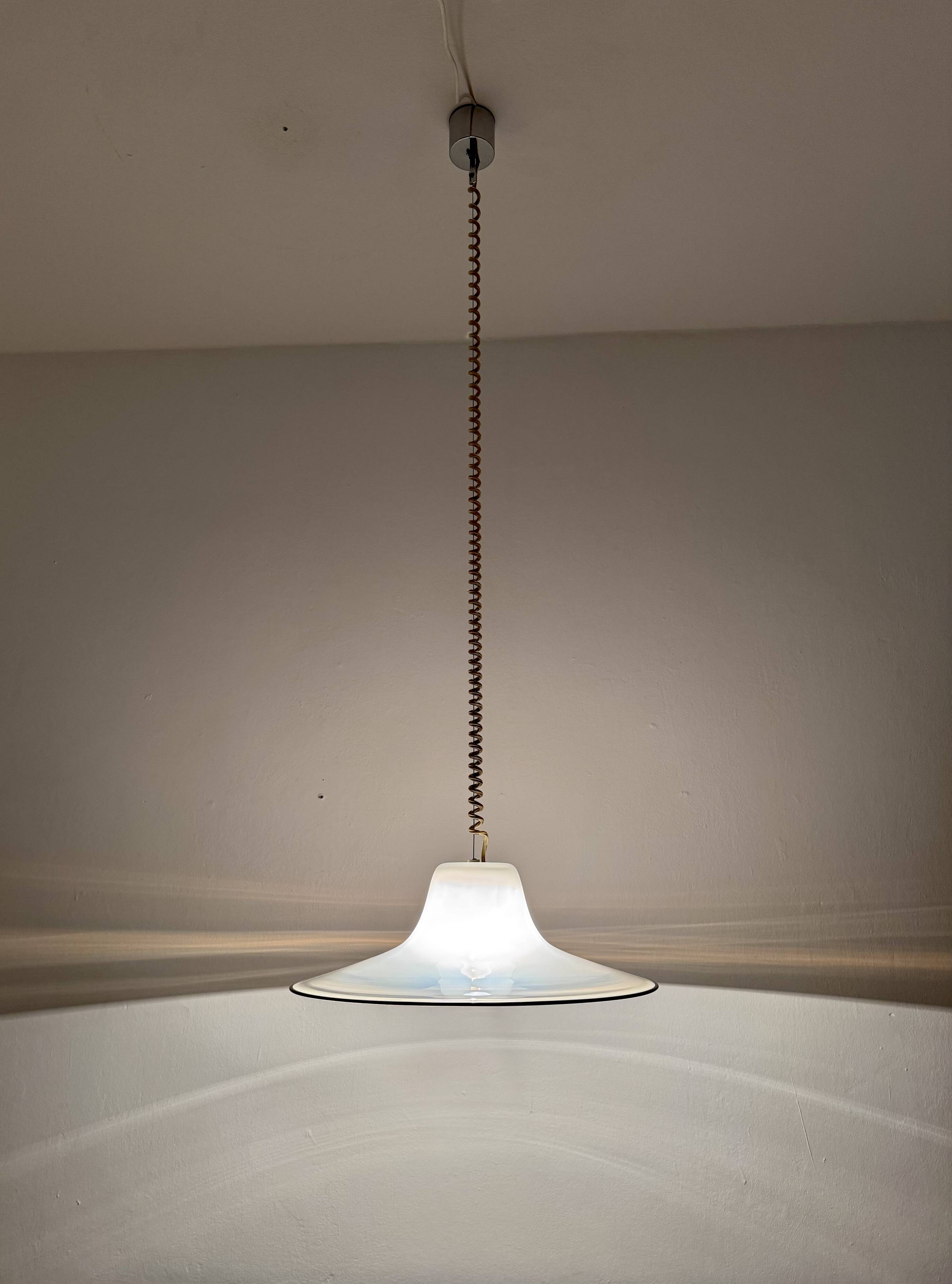 Lampe à Suspension en Verre de Murano par Giusto Toso pour Leucos