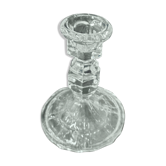 Glass candle holder