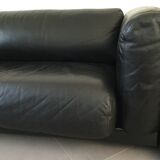 Cini Boeri - Sofa Gradual Lounge Black Leather Knoll/Gavina