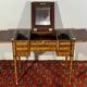 Louis XVI dressing table, rosewood and violet wood marquetry