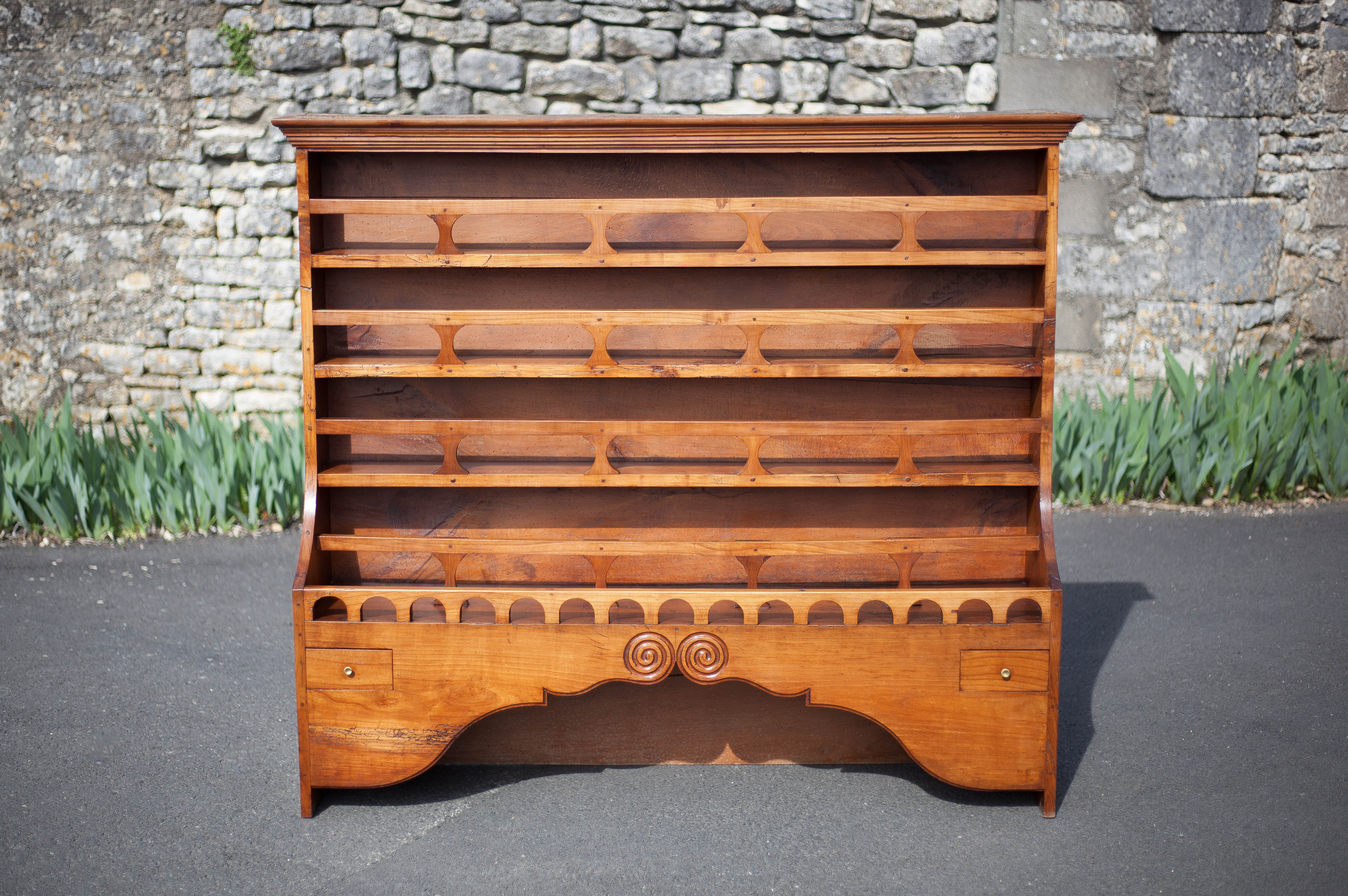 Vintage wood cabinet, high shelf, kitchen storage, countryside