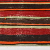 6x9 Red Brown Mid Century Modern Vintage Rug, 191x274Cm