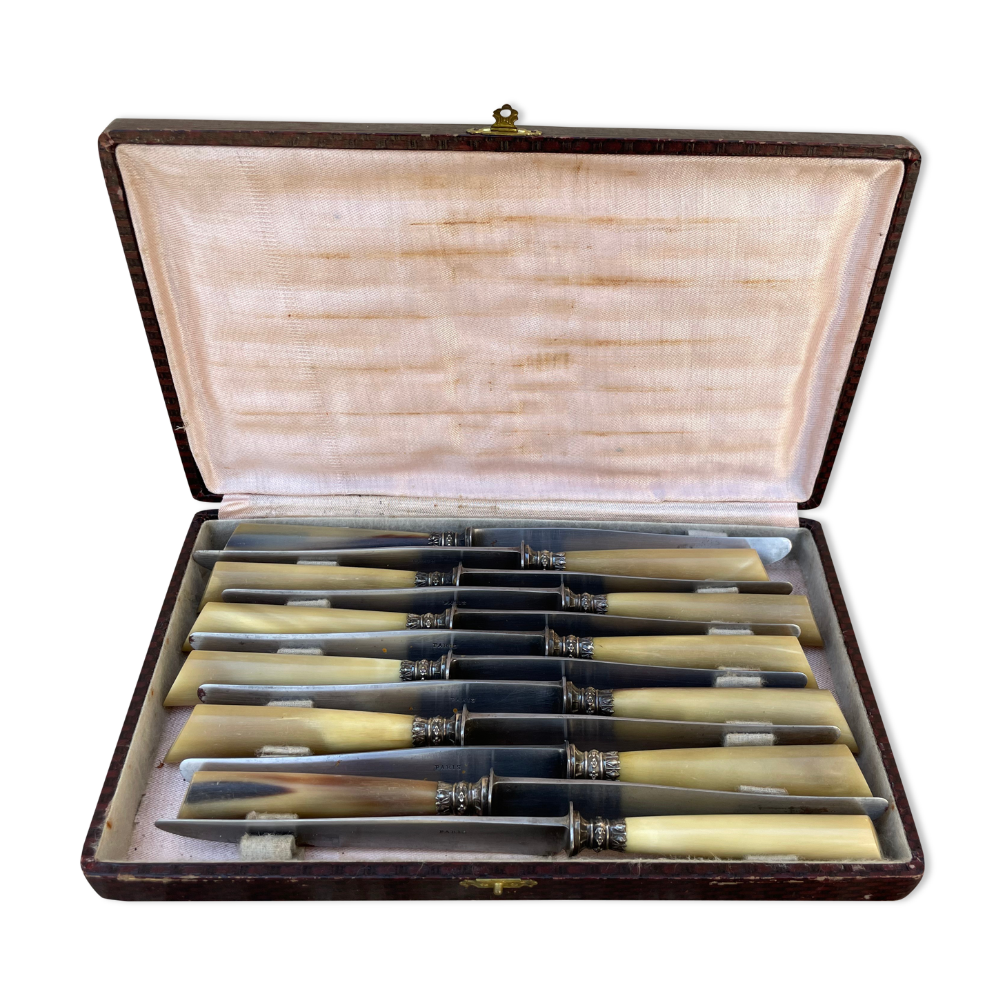 Lot of old horn knives late nineteenth early twentieth Paris