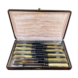 Lot of old horn knives late nineteenth early twentieth Paris