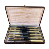 Lot of old horn knives late nineteenth early twentieth Paris