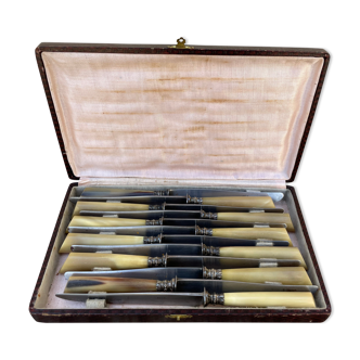 Lot of old horn knives late nineteenth early twentieth Paris