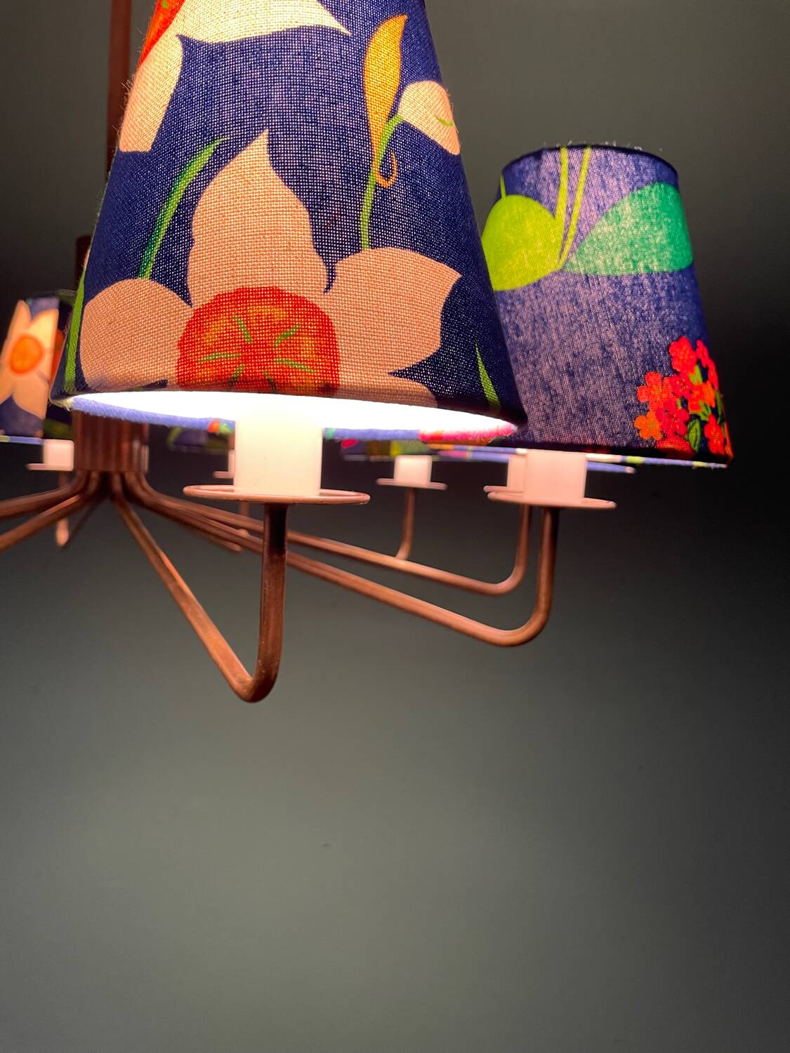 A very rare mid-century chandelier designed by Danish architect T. H. Valentiner