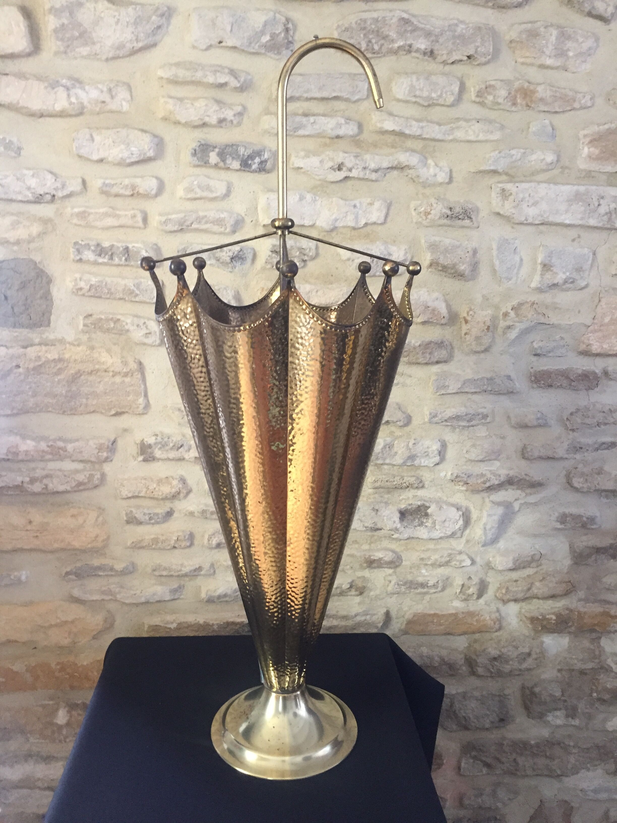 Vintage brass umbrella holder