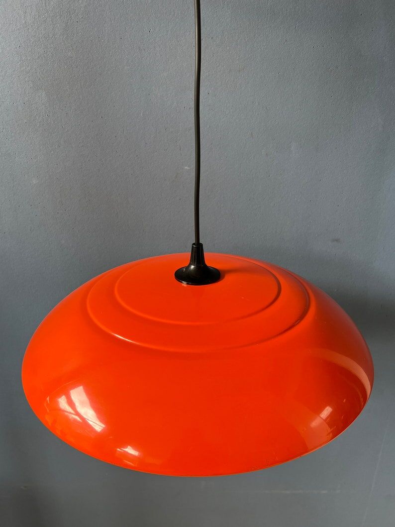 Vintage orange pendant lamp