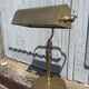 Portuguese Brass Bankers Table Lamp