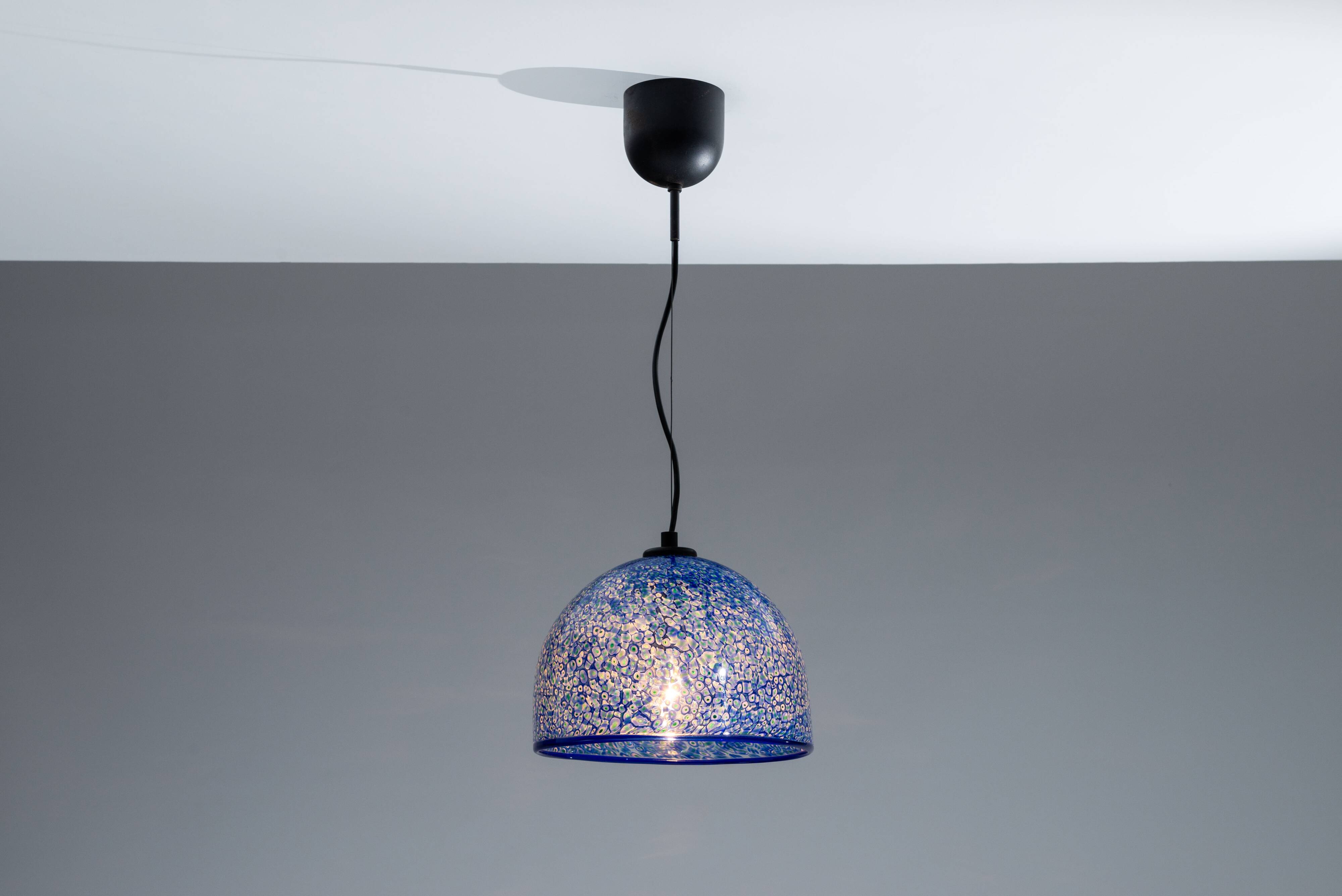 Gae Aulenti ‘‘Neverrino’’ pendant by Vistosi, Italy, 1970s