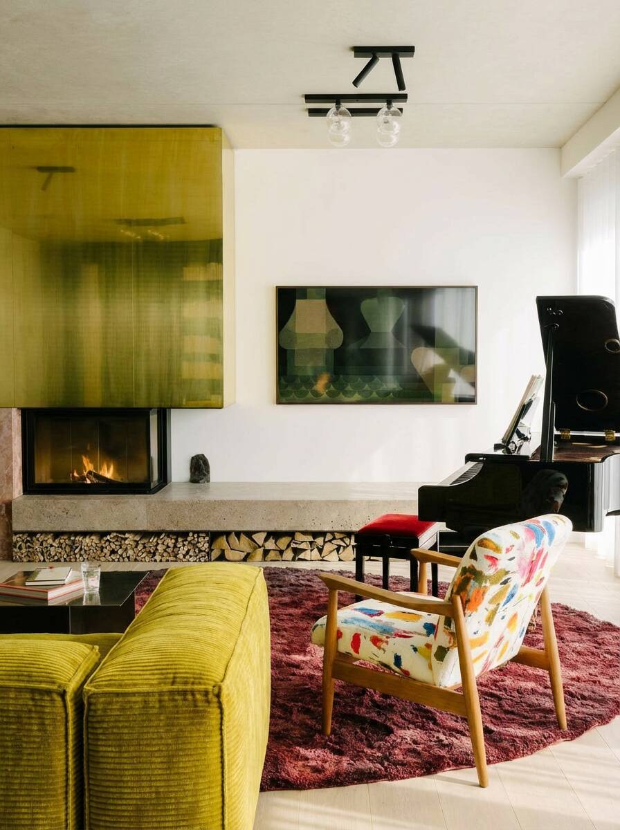 WR armchair with colourful patterns