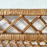 Vintage rattan shelf