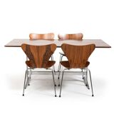 Arne Jacobsen Shaker Table and Series 7 Chairs 1960s