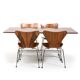 Arne Jacobsen Shaker Table and Series 7 Chairs 1960s