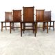 Mid century bamboo dining chairs, 1960s