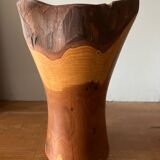 Vase en bois