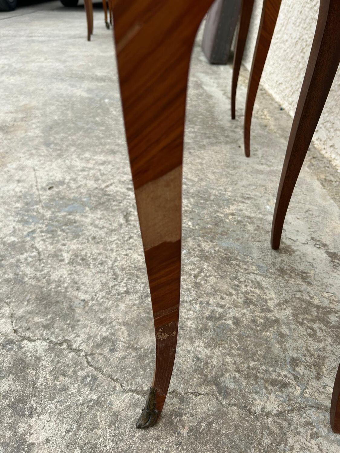 Pair of Louis XV style bedside tables in rosewood