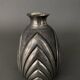 René Delavan Art Deco pewter vase hammered brassware