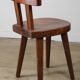 Chaise en acajou par Christian Durupt - Méribel - 1960