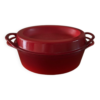 Vintage red casserole