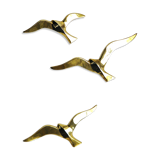 Brass Bird Trio - 70s Wall Decoration