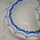 6 antique soup plates from Digoin and Sarreguemines