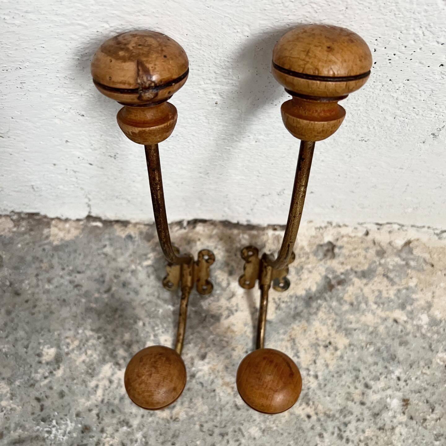Pair of coat hooks