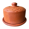 Cheese or butter bell in terracotta and its dish