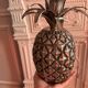 Seau à glace argenté ananas année 70