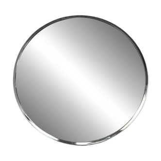 Vintage round chrome mirror
