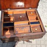 Meuble travailleuse à compartiment en bois Napoléon III