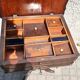 Napoleon III wooden compartment work cabinet Jewelry box