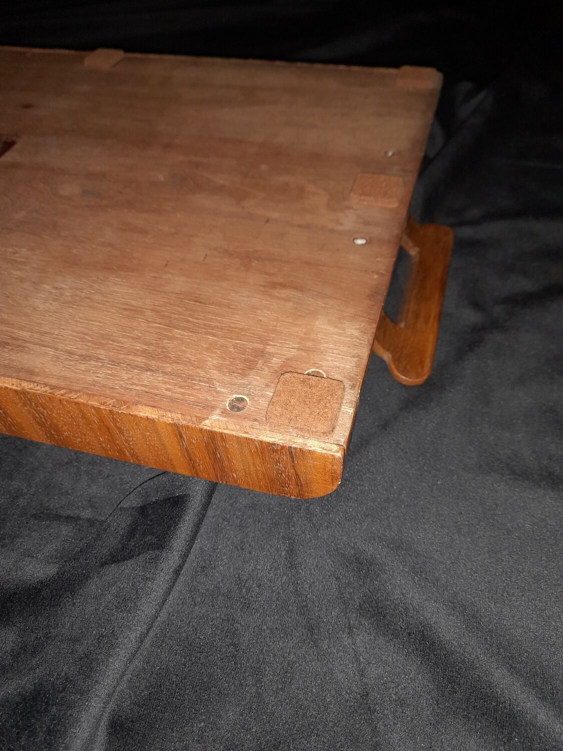 Marquetry serving tray.