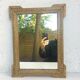 Miroir ancien cadre en bois doré 48x37cm
