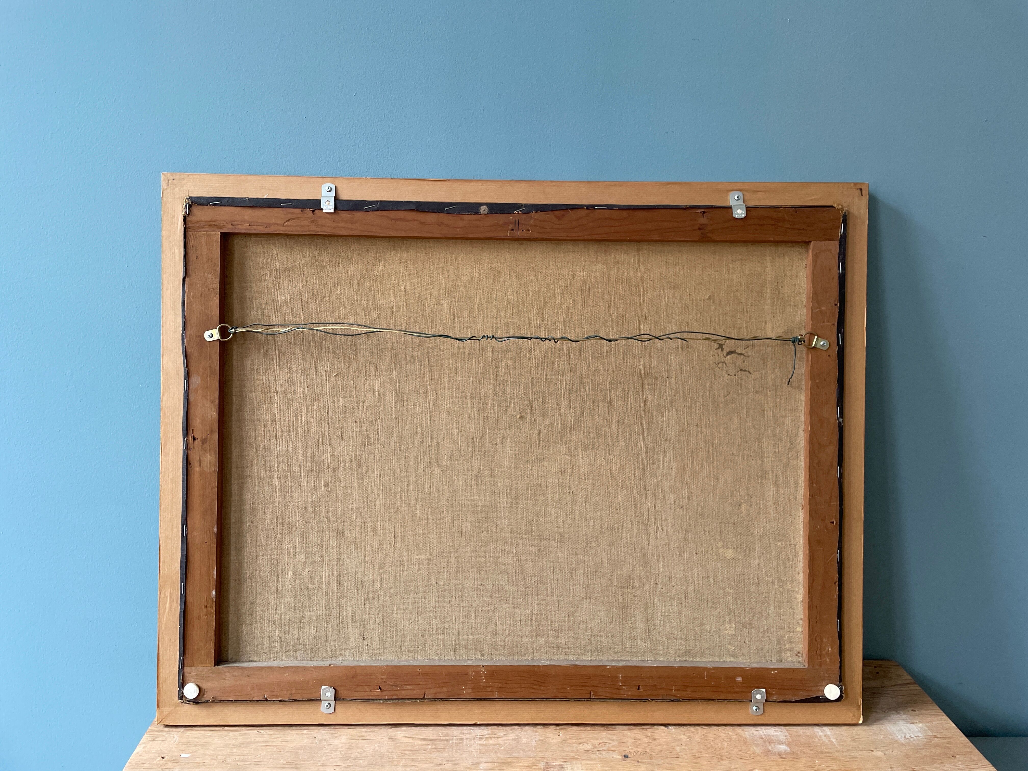 Old painting hunting scene