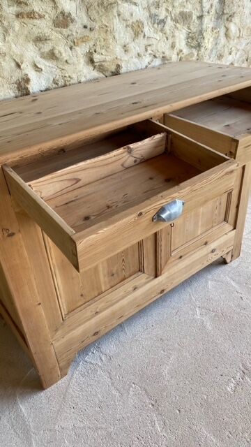 country buffet in raw wood