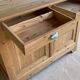 country buffet in raw wood