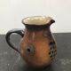 Former pitcher porfrhof brown sandstone enamelled vintage blue décor